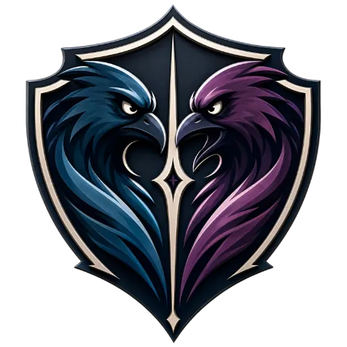 Moral Kombat — two ravens facing off